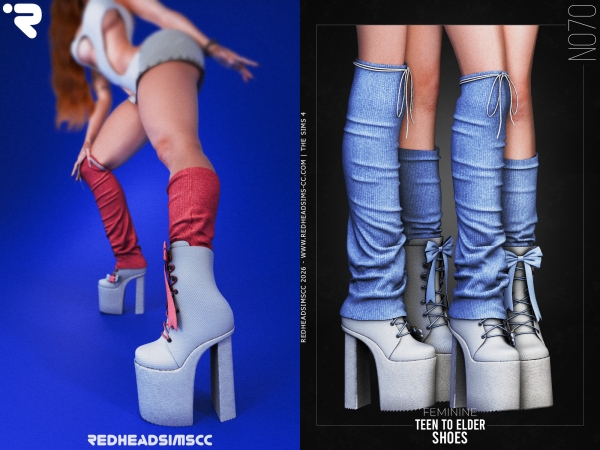 Alpha AF SHOES N070 - The Sims 4 Custom Content