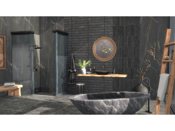 Alpha Valhalla Bathroom Floor - The Sims 4 Custom Content