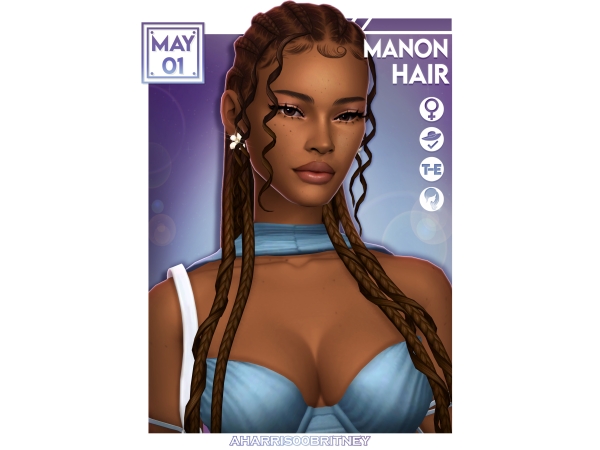 Maxis Match Manon Hair by aharris00britney - The Sims 4 Custom Content