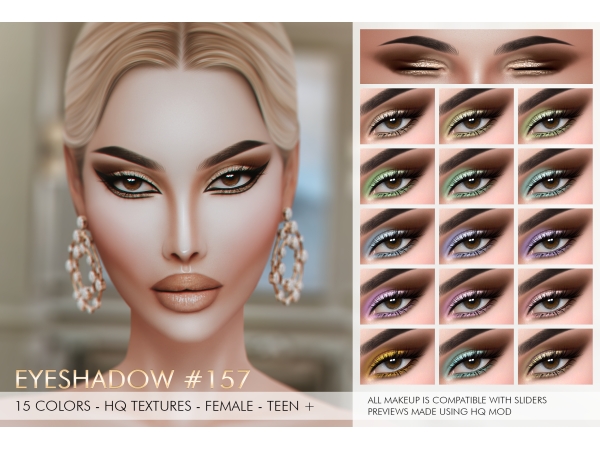 Alpha SILENCE BRADFORD MAKEUP SET by Jul_Haos - The Sims 4 Custom Content