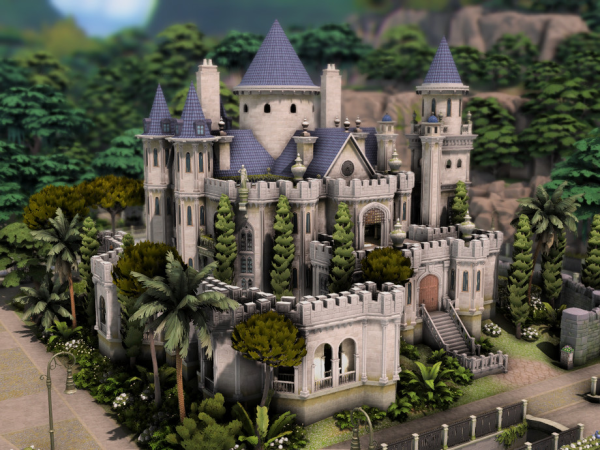 Maxis Match Historical Castle (NO ) by plumbobkingdom - The Sims 4 Custom Content