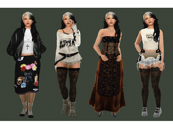 Alpha lookbook 2 by kikichungus - The Sims 4 Custom Content