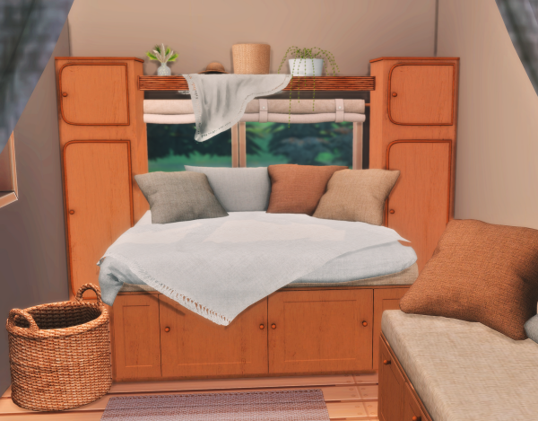 Mix Campervan Living Set by simmerkatex - The Sims 4 Custom Content