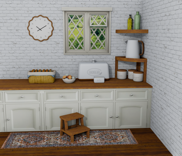 Alpha farmhouse kitchen clutter sims 4 by simmerkatex - The Sims 4 Custom Content