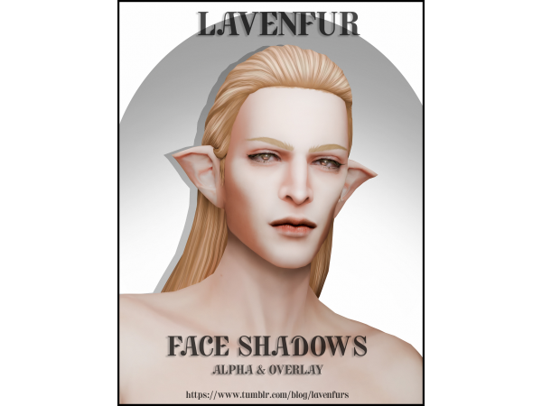 Alpha 𝙻𝙰𝚅𝙴𝙽𝙵𝚄𝚁 𝙵𝙰𝙲𝙴 𝚂𝙷𝙰𝙳𝙾𝚆𝚂 - The Sims 4 Custom Content