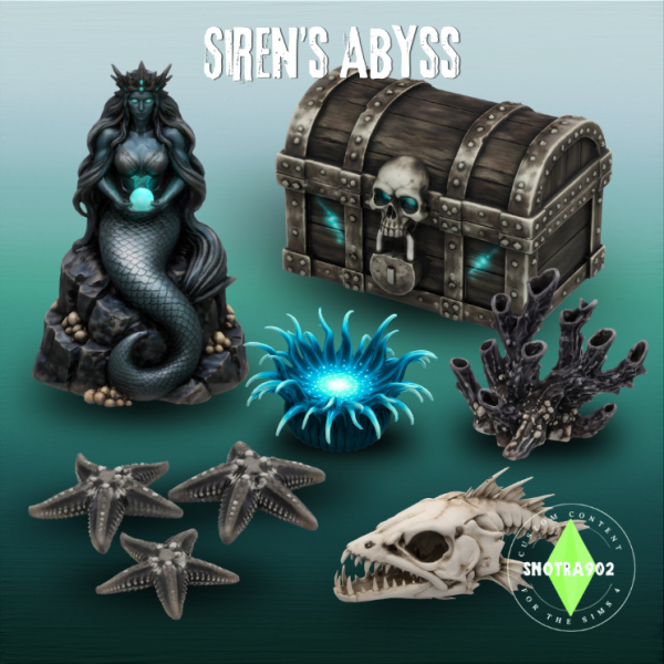 Mix Siren's Abyss by simsfinds - The Sims 4 Custom Content