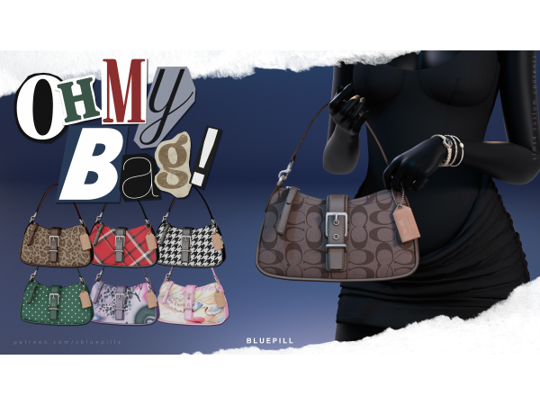 Mix Oh My Bag Acc and Obj by xbluepillx - The Sims 4 Custom Content