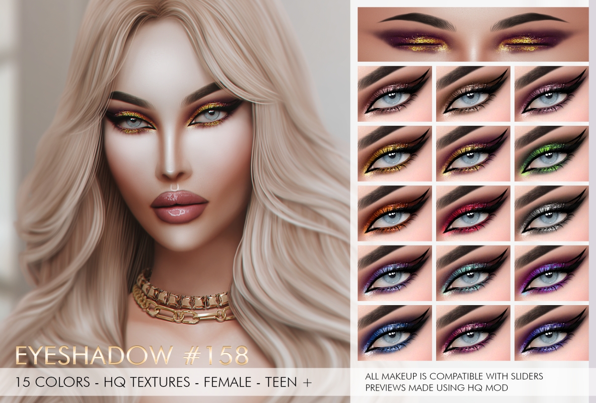 Alpha BELLA MAKEUP SET by simsfinds - The Sims 4 Custom Content