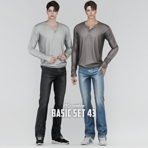 Alpha [KK] BASIC SET 43 by simsfinds - The Sims 4 Custom Content