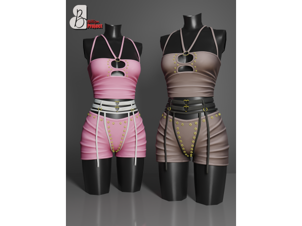 Alpha BillionProject Rerina Set - The Sims 4 Custom Content