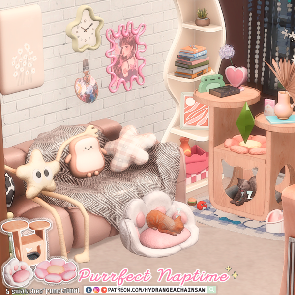 Maxis Match Purrfect naptime by simsfinds - The Sims 4 Custom Content