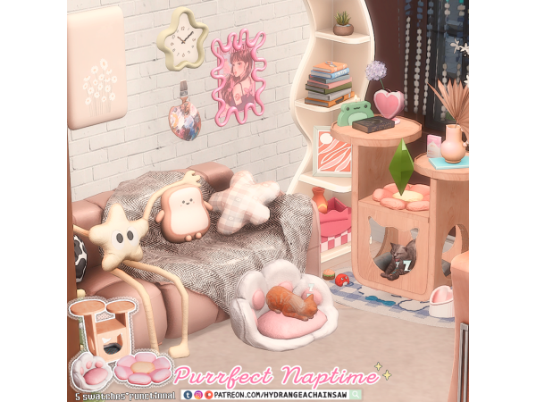 Maxis Match Purrfect naptime by hydrangeachainsaw - The Sims 4 Custom Content