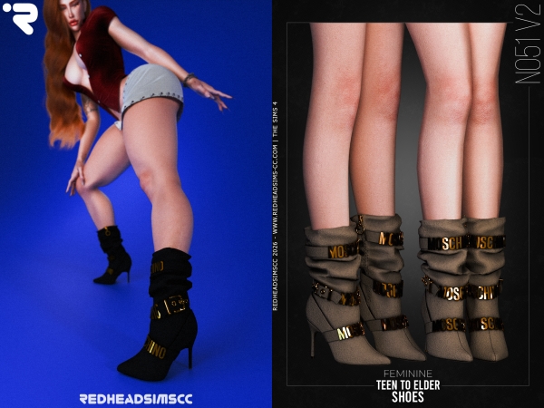 Alpha AF SHOES N051 V2 - The Sims 4 Custom Content