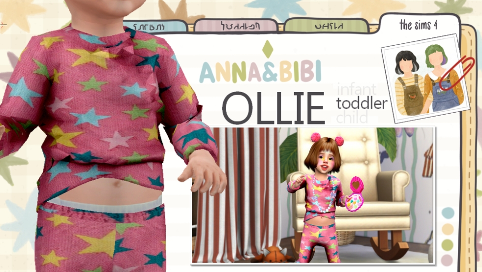 Alpha Ollie TODDLER [AnnaBibi] by simsfinds - The Sims 4 Custom Content