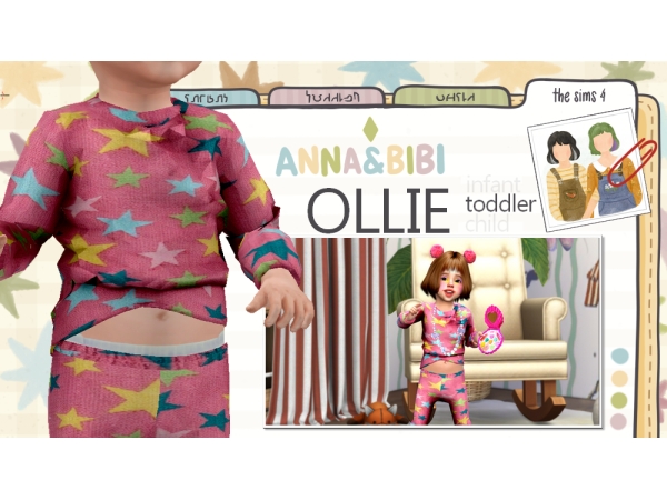 Alpha Ollie TODDLER [AnnaBibi] - The Sims 4 Custom Content
