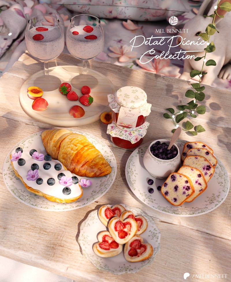 Mix Petal Picnic Collection by melbennett - The Sims 4 Custom Content