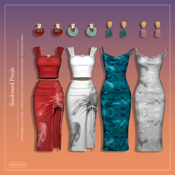 Alpha [RIMINGS] Sunkissed Petals by simsfinds - The Sims 4 Custom Content