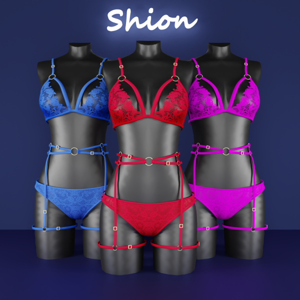 Alpha Shion Mikha Allure Harness Set by shion_sims - The Sims 4 Custom Content