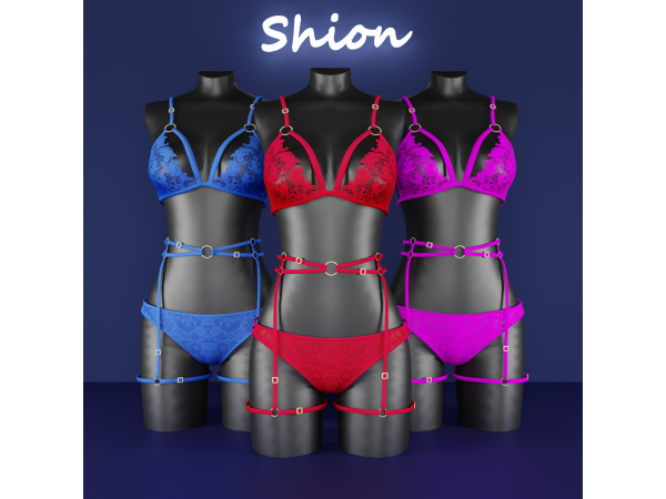 Alpha Shion Mikha Allure Harness Set - The Sims 4 Custom Content