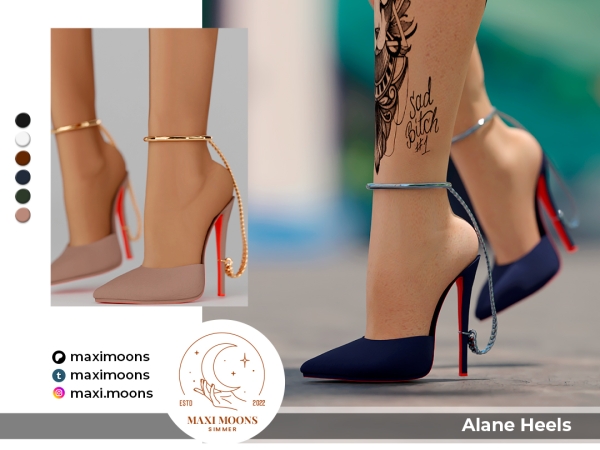 Alpha Alane Heels - The Sims 4 Custom Content