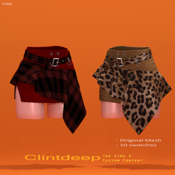 Alpha Clintdeep Alice Skirt by clintdeep - The Sims 4 Custom Content