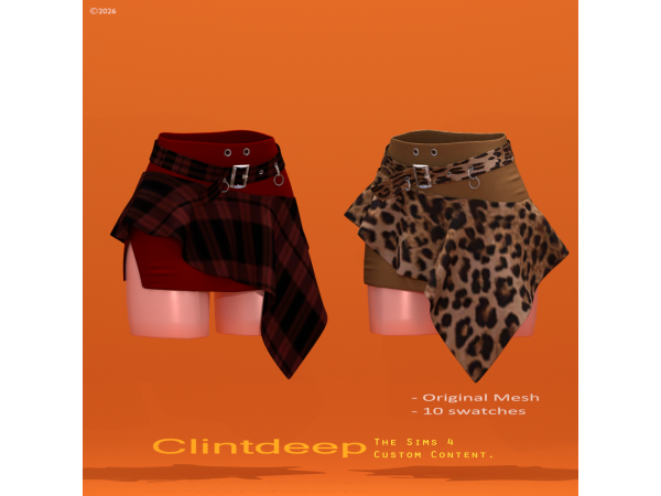 Alpha Clintdeep Alice Skirt - The Sims 4 Custom Content