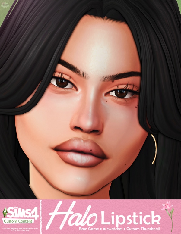 Maxis Match Halo Lipstick by simsfinds - The Sims 4 Custom Content