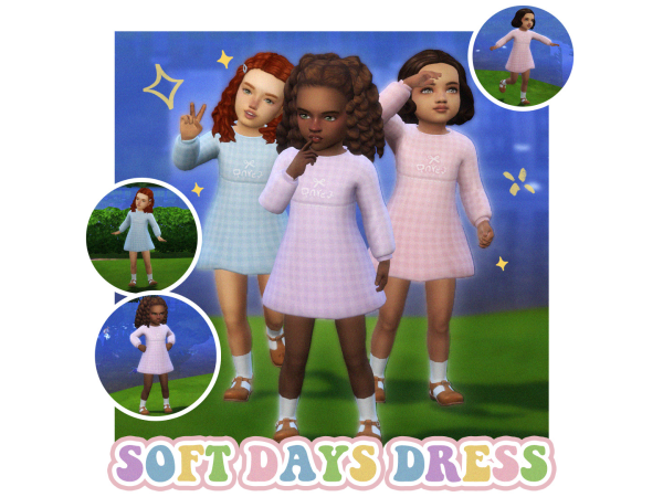 Maxis Match Soft Days Dress by Tamsie - The Sims 4 Custom Content