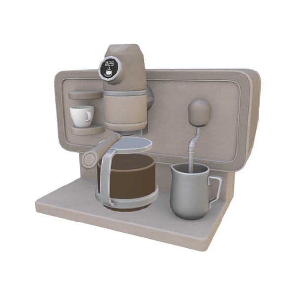 Maxis Match Comiko Coffee Corner Coffee Machine v2 by comiko - The Sims 4 Custom Content