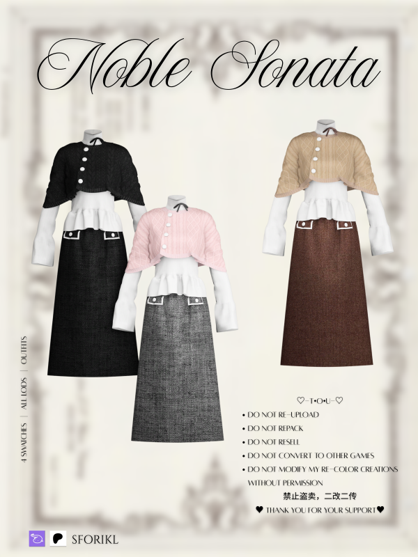 Alpha Sforikl Noble Sonata by simsfinds - The Sims 4 Custom Content