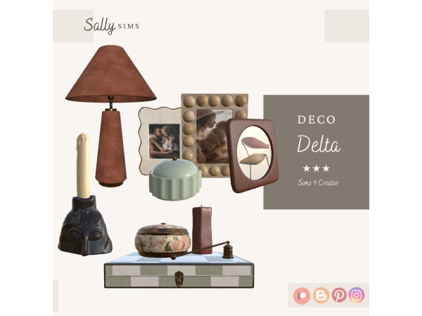 Alpha Deco DELTA - The Sims 4 Custom Content