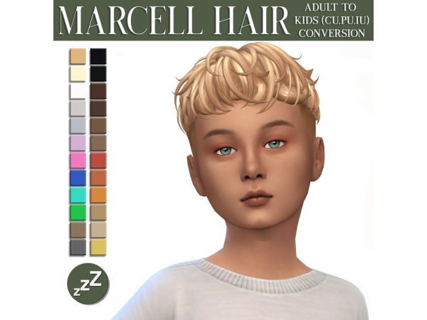 Maxis Match johnnysims hair conversions by sleepyz - The Sims 4 Custom Content