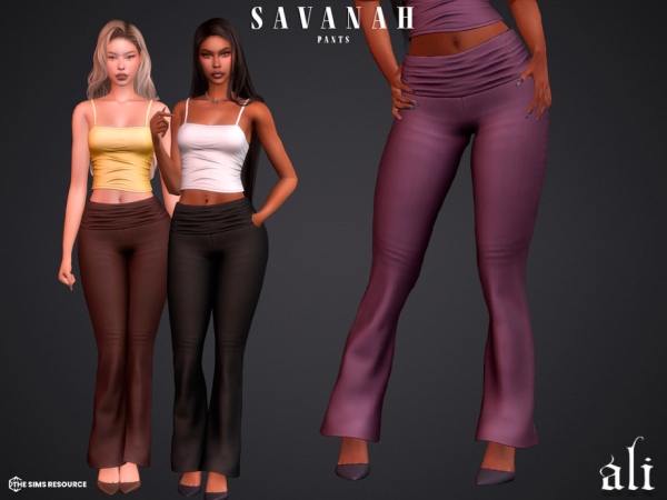 Alpha SAVANAH pants by ali1 - The Sims 4 Custom Content