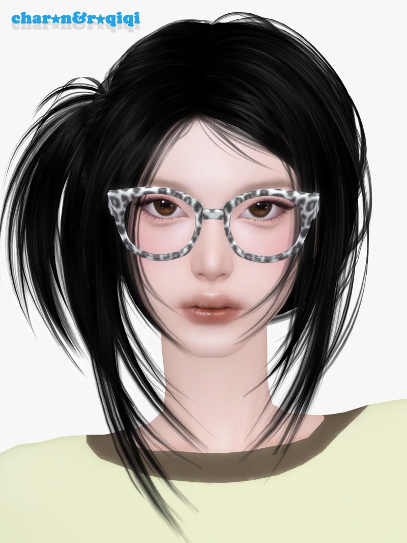 Mix [charonroqiqi]N1 glasses by roqiqi - The Sims 4 Custom Content