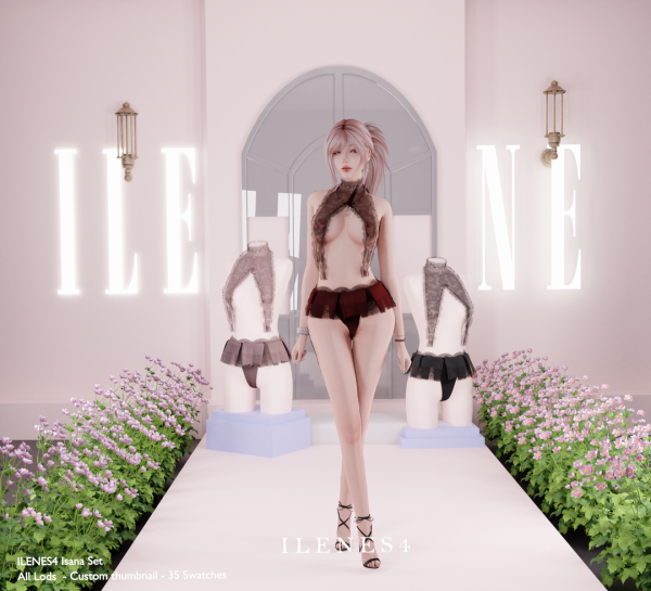 Alpha ILN Isana Lingerie by ilenes4 - The Sims 4 Custom Content