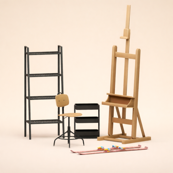 Maxis Match Art Studio Set by simsfinds - The Sims 4 Custom Content