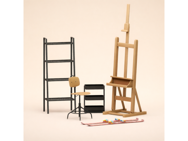 Art Studio Set by SnootySims