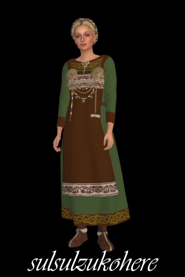 Maxis Match Astrid Dress by simsfinds - The Sims 4 Custom Content