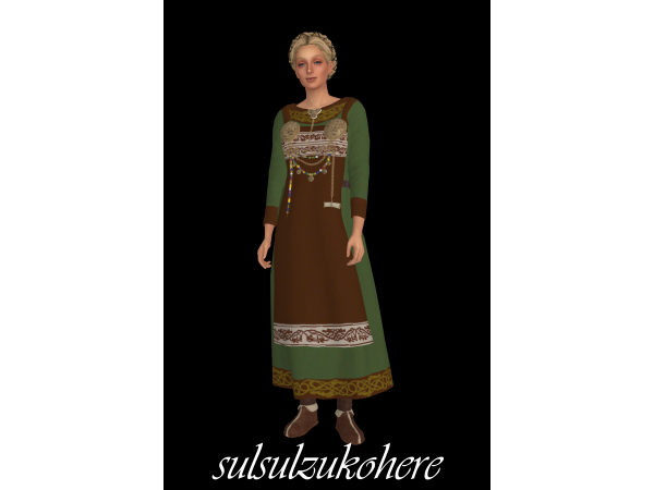 Maxis Match Astrid Dress by sulsulzukohere - The Sims 4 Custom Content