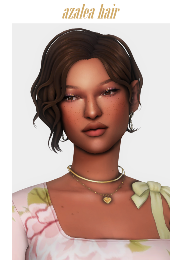 Maxis Match azalea hair by simsfinds - The Sims 4 Custom Content