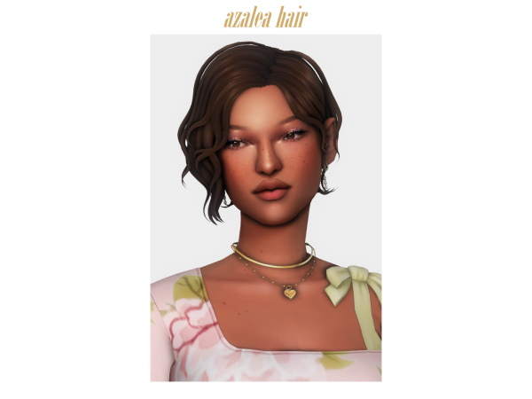 Maxis Match azalea hair by clumsyalien - The Sims 4 Custom Content