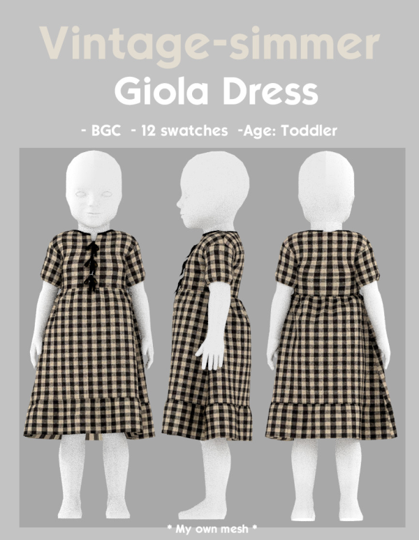 Alpha Giola Dress simmer by simsfinds - The Sims 4 Custom Content