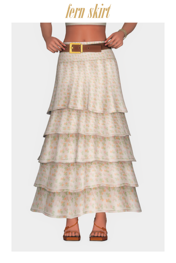 Maxis Match fern skirt by simsfinds - The Sims 4 Custom Content