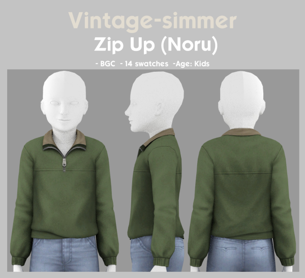 Maxis Match Zip Up simmer by simsfinds - The Sims 4 Custom Content