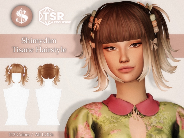 Maxis Match Shimydim Tisane Hairstyle Maxis Match - The Sims 4 Custom Content