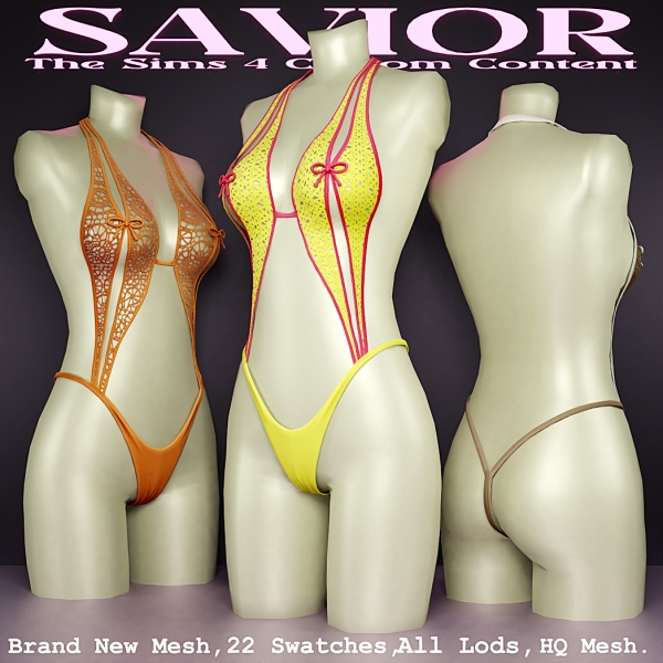 Alpha Svr_Lisette Chacon Lingerie by saviorts4 - The Sims 4 Custom Content