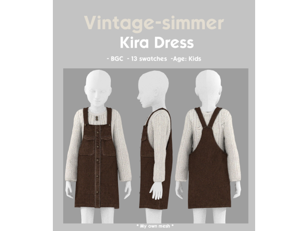 Alpha Kira Kids simmer by vintage - The Sims 4 Custom Content