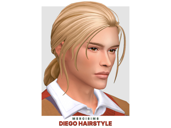 Maxis Match Diego Hairstyle by mercisims - The Sims 4 Custom Content