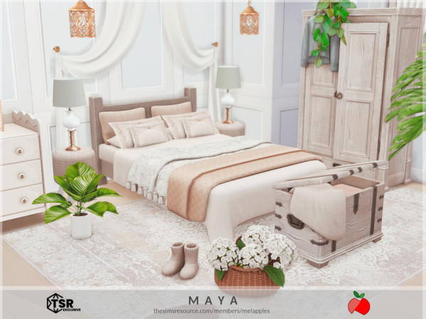 Mix Maya bedroom - The Sims 4 Custom Content