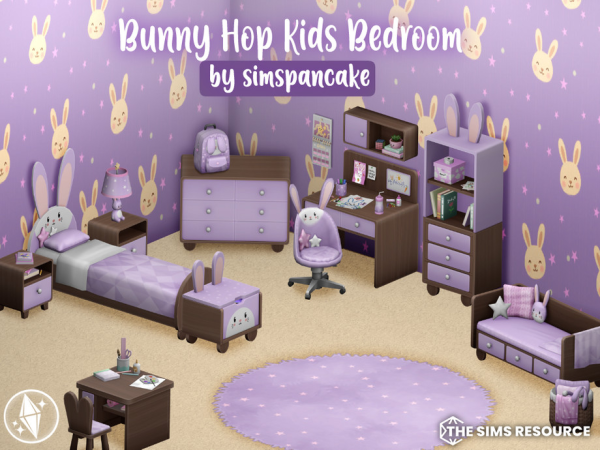 Maxis Match Bunny Hop Kids Bedroom Part 2 by simspancake_cc - The Sims 4 Custom Content